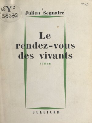 cover image of Le rendez-vous des vivants
